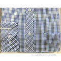 Camicia da lavoro scozzese 100% cotone tinto in filo